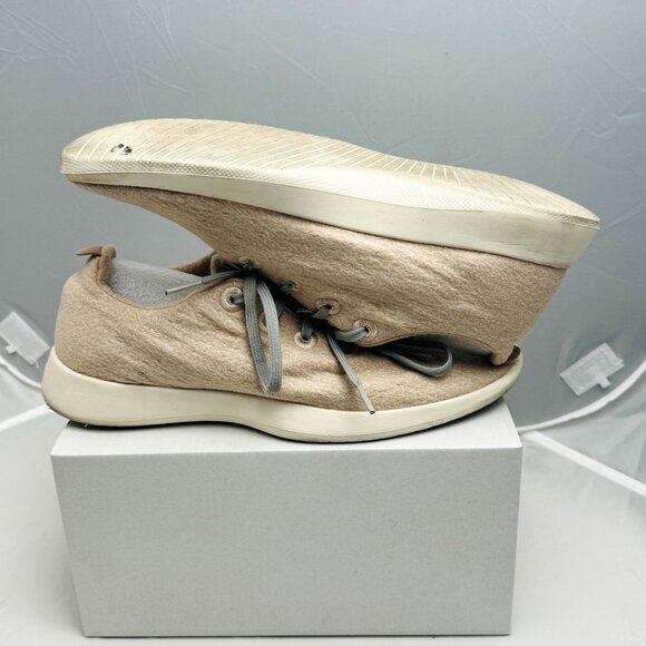 Allbirds Womens Wool Tennis Shoes Size 10 Lace-Up Beige Lightweight Comfortable - Picture 3 of 9